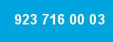 923 716 00 03 923 716 00 03